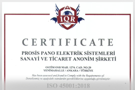 AG Pano ISO45001 Belgesi