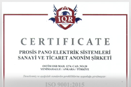 AG Pano ISO9001 Belgesi