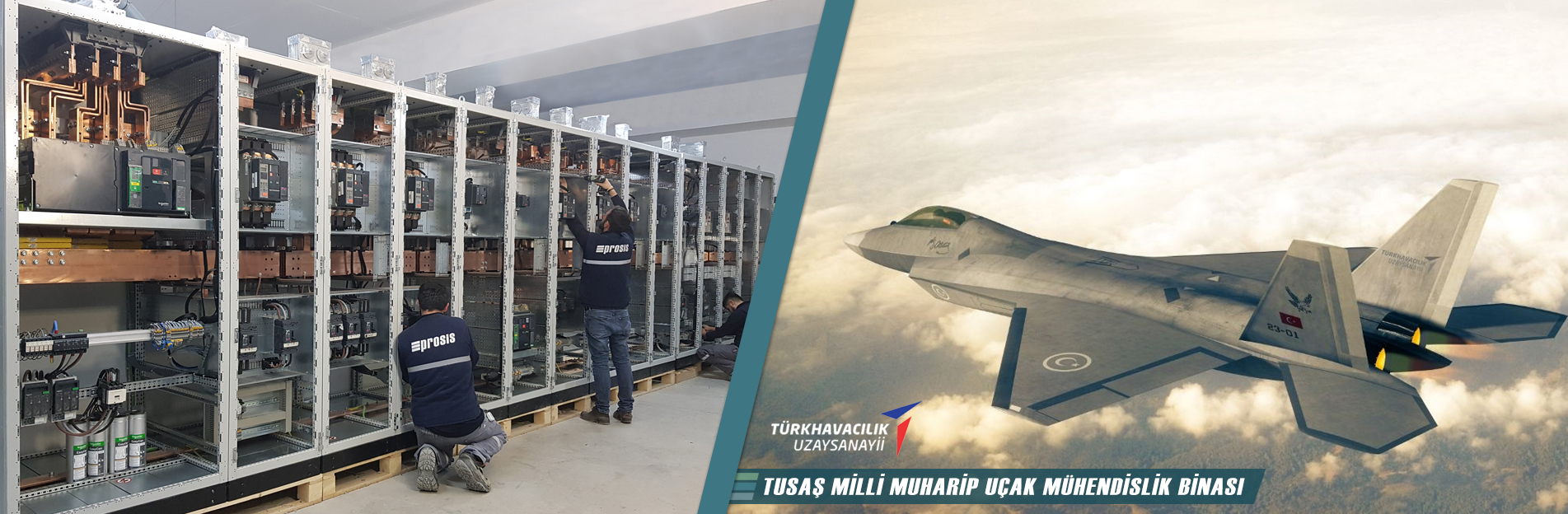 TAI Milli Muharip Uçak Mühendislik Binası Panoları - Prosis